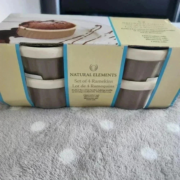 🍂FREE WITH $60.00 PURCHASE🍂 Winners  Natural Elements 4 Piece Ramekins - Picture 2 of 4